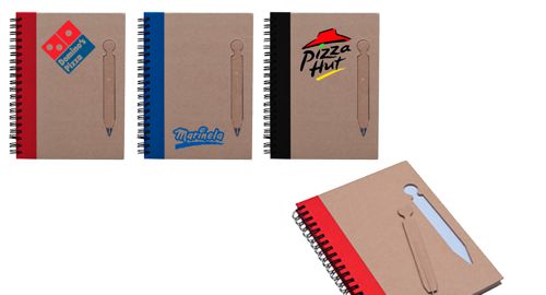 Cuaderno Ecopluma personalizada